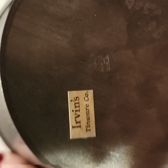 IRVINS TINWARE CO.  JUNIATA COUNTY PA. 1997 TIN BASKET - Picture 5 of 9